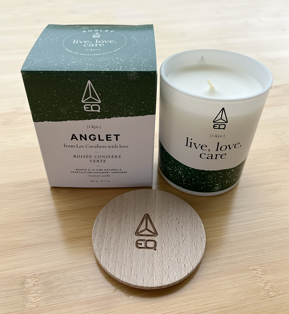 「EQ」のアロマキャンドル2名様分