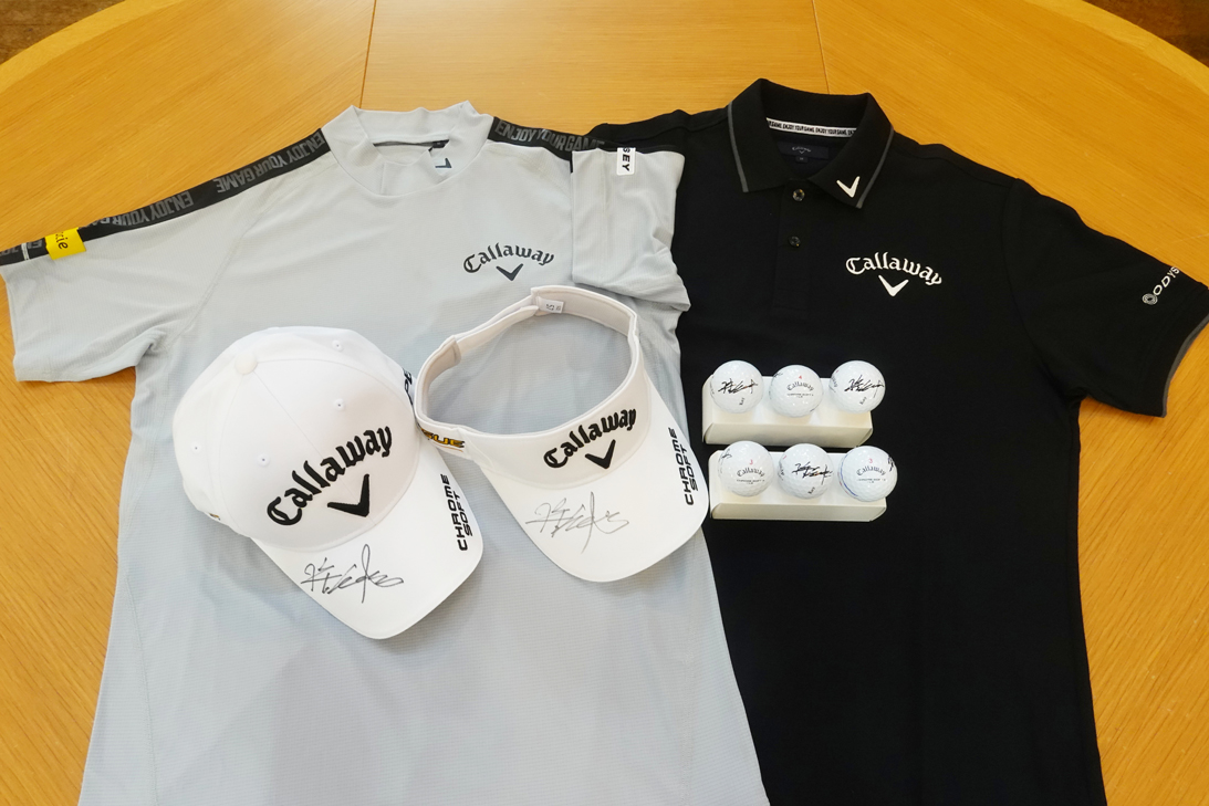 男子プロゴルファー深堀圭一郎選手 サイン入りゴルフグッズセット 1名様分