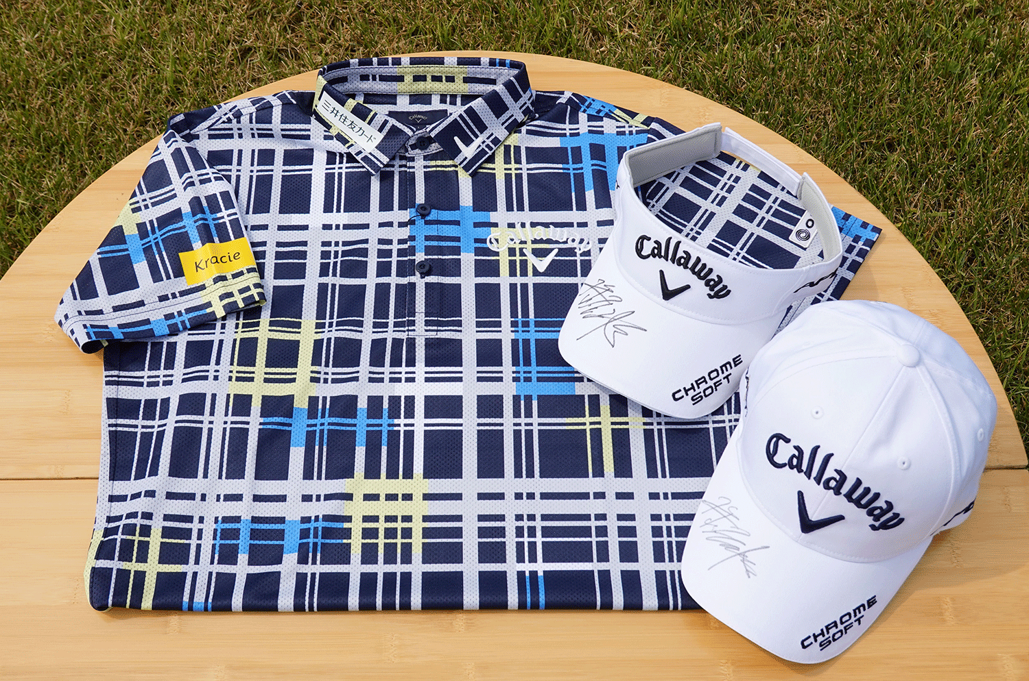 男子プロゴルファー深堀圭一郎選手サイン入りゴルフグッズ　１名様分