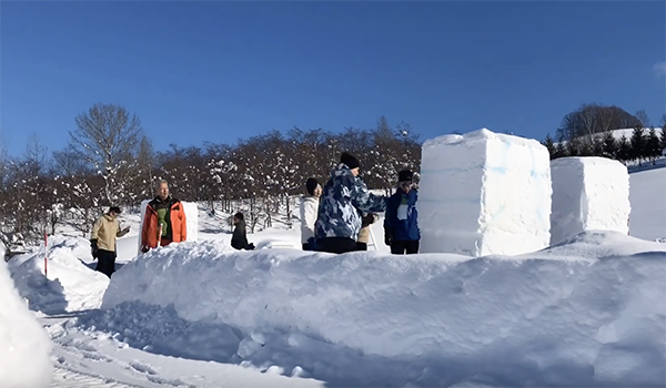そらぷち雪像づくり2025 タイムラプス
