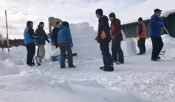 そらぷちイグルーづくり2025タイムラプス